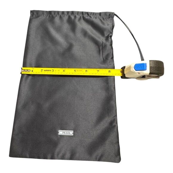 Prada Blue Satin Dust Bag Authentic Drawstring Nylon Accessory Storage 8x13.5 - Picture 4 of 5